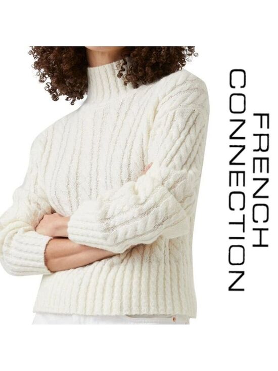 French Connection Sweaters - NWT $118 French Connection Jacqueline Mock Neck Long-sleeve Sweater S/M
